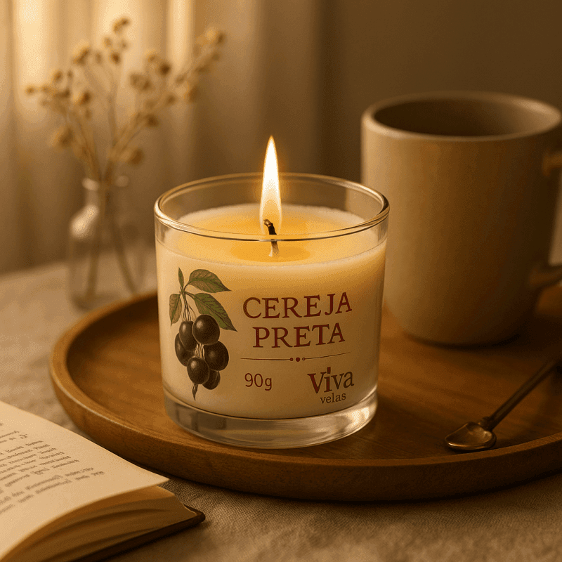 Vela Cereja Preta - Imagem 2