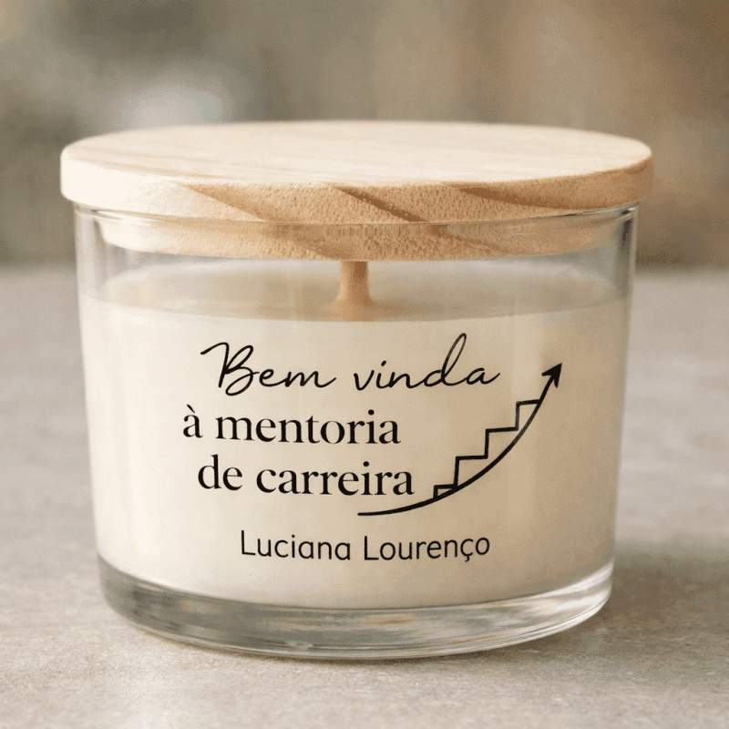 Vela Vidro Patê - Imagem 3