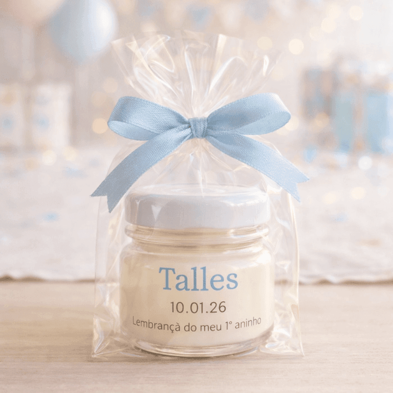 Vela Mini Vidro Com Tampa Metálica - Imagem 3