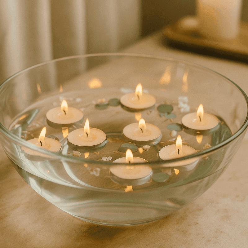 Vela luminária para castiçal e rechaud - Kit com 6 unidades - Imagem 3